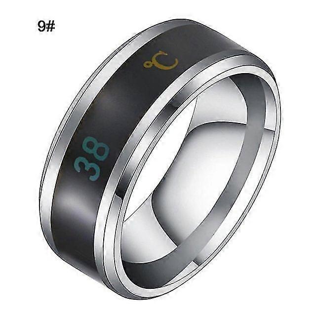 Temperature Ring Fash Less Steel Intellint Temperature Sensor Rings Finr Digital Temperature Meter