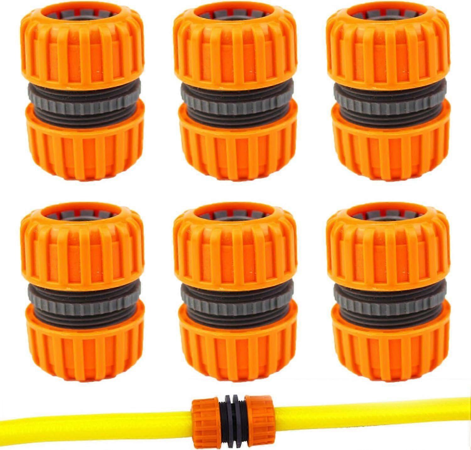 6-piece hose repair connector, two extension connectors and one fixed socket for garden hoses