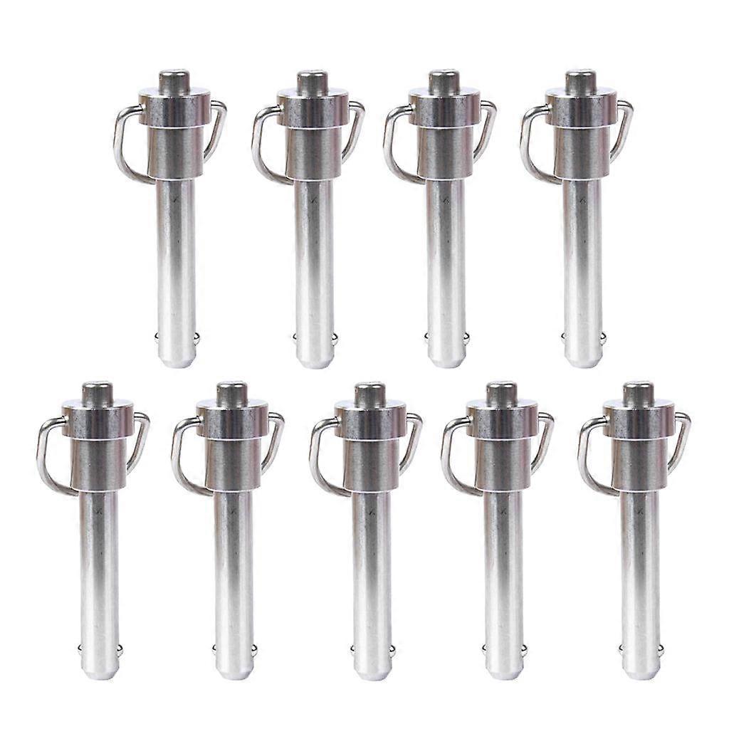 9Pcs Push Pull Ball Lock Pins Ball Lock Quick Release Release Ball 50mm