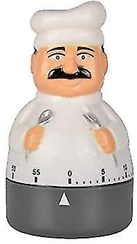 Pxcl Male Chef Shaped Household Mechanical Kitchen Timer
