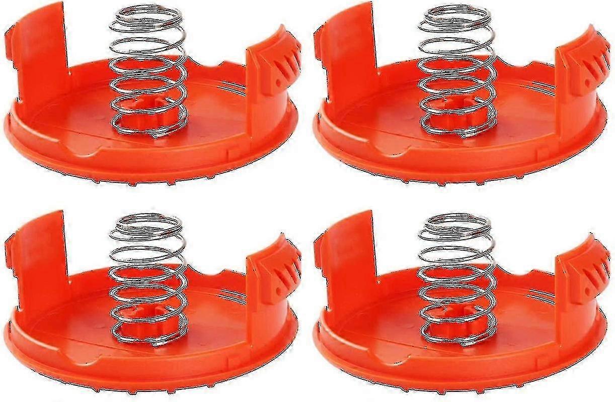 4pcs Accessories Compatible With Black+decker Rc-100-p String Trimmers Spool Caps + 4pcs S Spare Parts