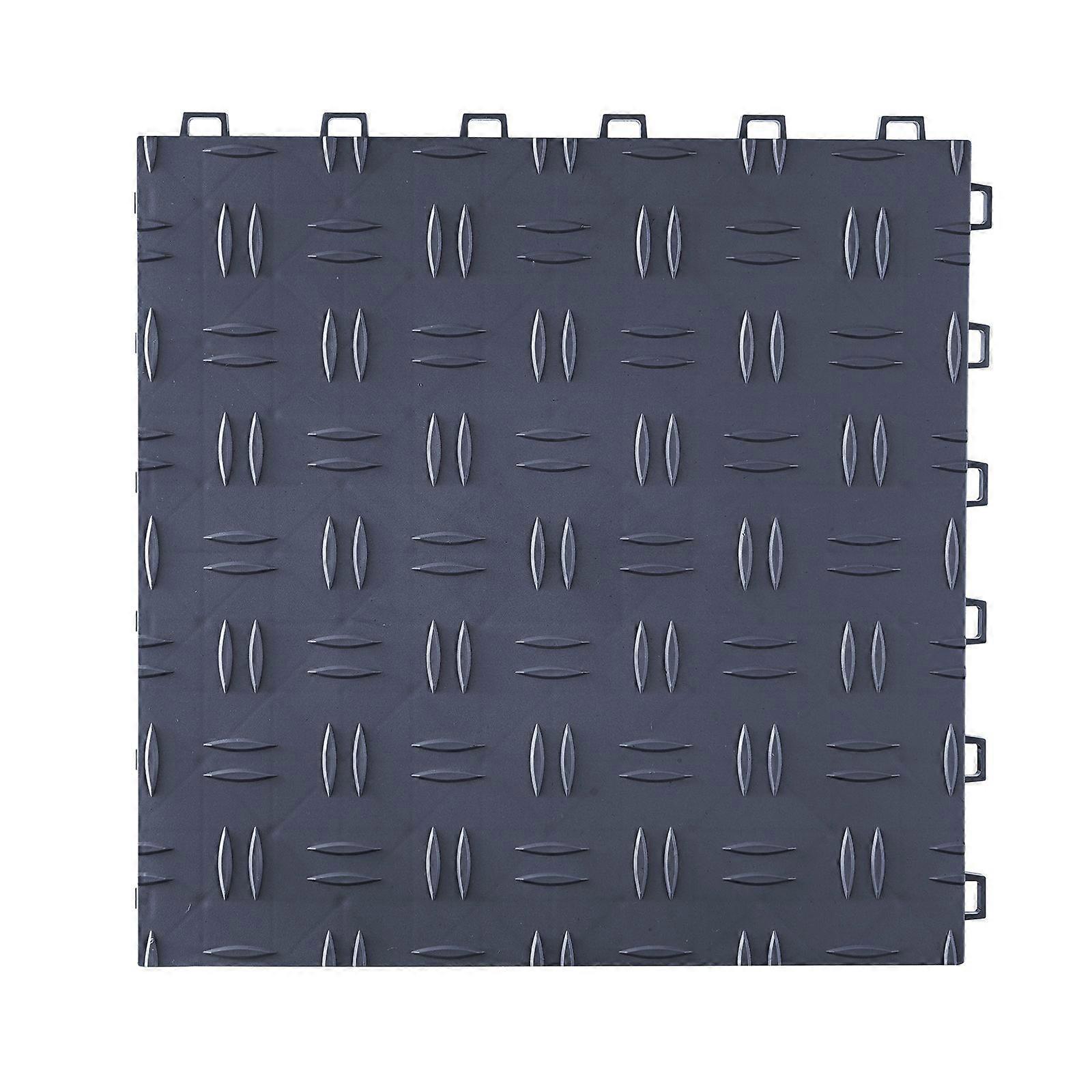 Garage Kakel Sammankopplad, 12 x 12 x 0,53 tum 25-pack Garage Golvbeläggning Kakelplattor, för garage, källare, verkstäder, grafitgrå