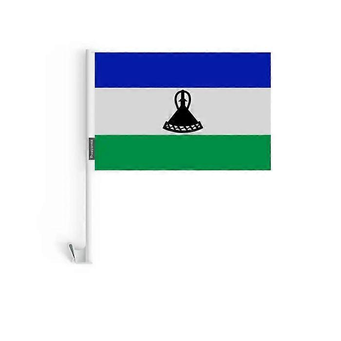Car Flag - Multicolor - Lesotho - 20 pieces - 14 x 21 cm - Polyester