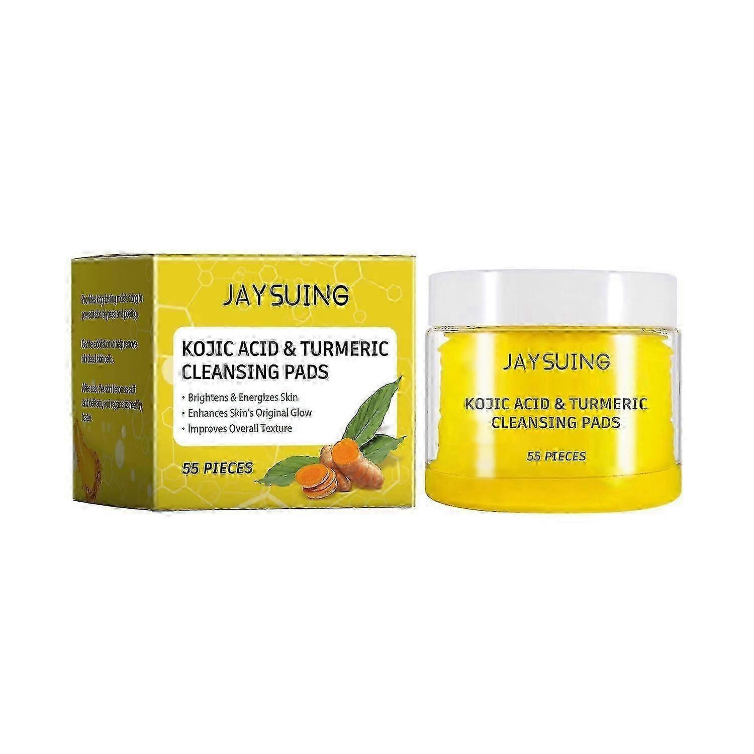 Jaysuing Turmeric Cleansing Pads Gently cleanse, repair dull skin, moisturize, nourish and brighten