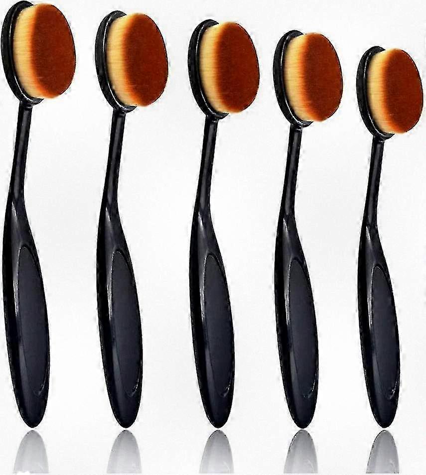 Crafting Ink Blending Brush Set of 5 Pieces, Featuring Flexible Black Handles and Compatible with Distress Oxide Ink