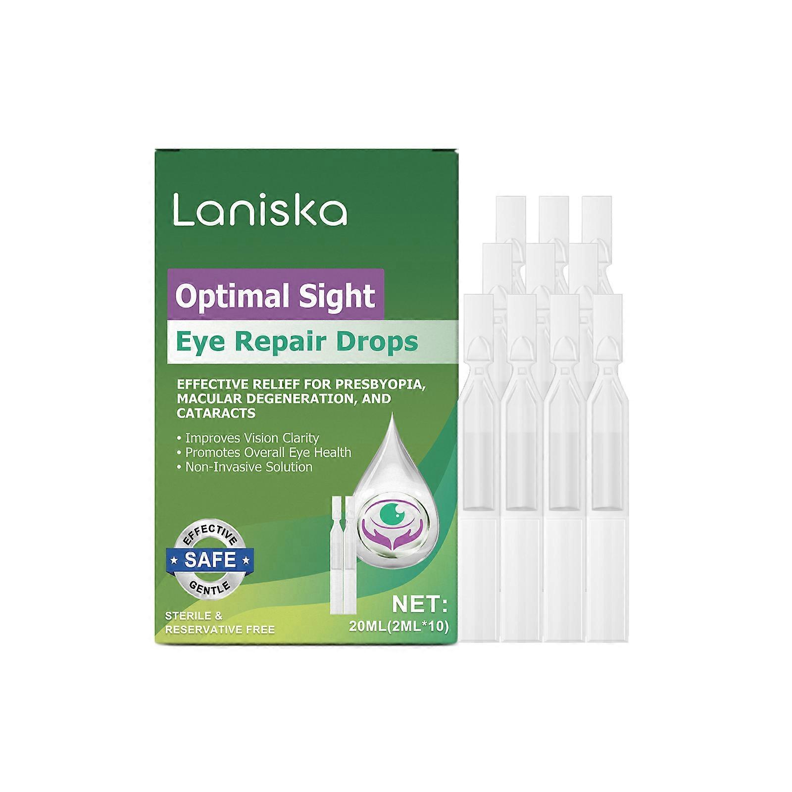 Gocce oculari delicate e lenitive per occhi secchi e idratazione 10 ml