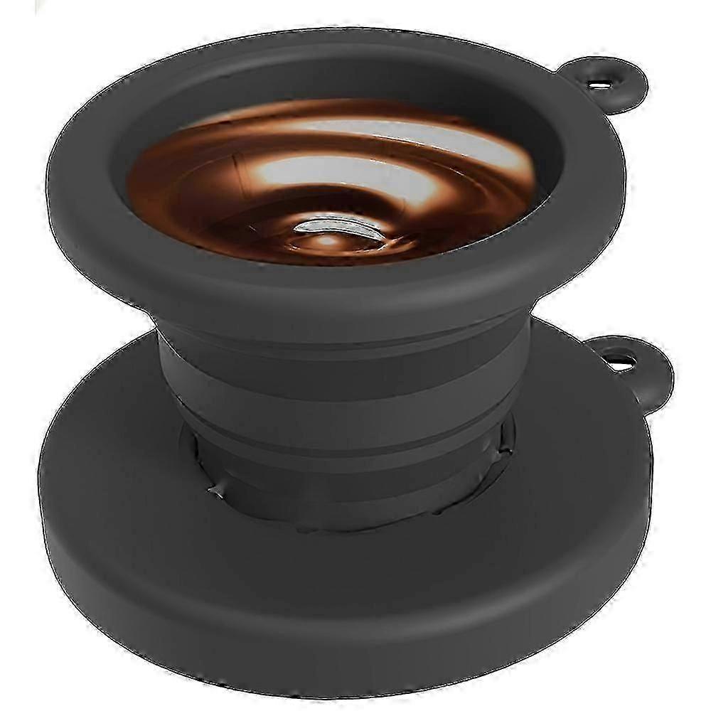 1 adet Silikon Kahve Filtresi Seti - Kamp, Seyahat ve Ev Kullanımı için Katlanabilir Yeniden Kullanılabilir Kahve Filtresi - Taşınabilir Basit Tasarım Kolay Temizlenebilir Dayanıklı Si