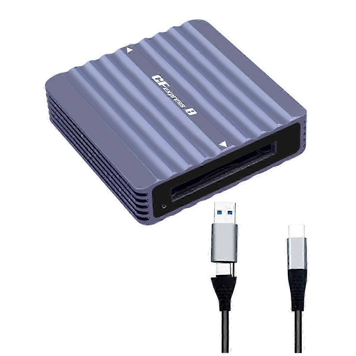 Portable Type C to CFexpress B Reader Gen2 10Gbps CFE B Memory Card Drive-Free for Laptop Computer Phones