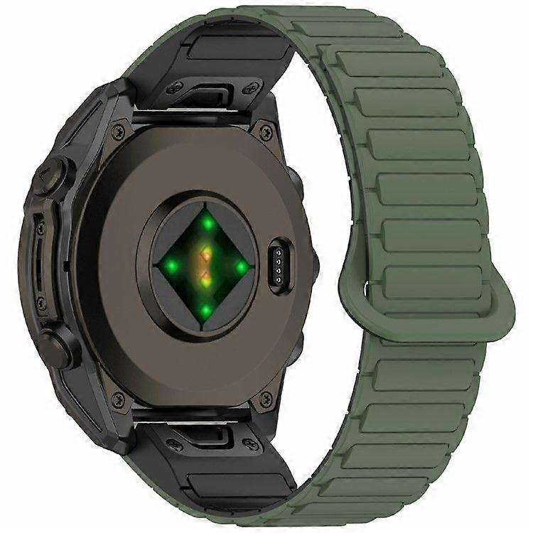 20mm Silicone Band for Garmin Fenix 8 43mm/ Descent MK3/ MK3i/ Fenix 7S Quick Release Magnetic Watch Strap