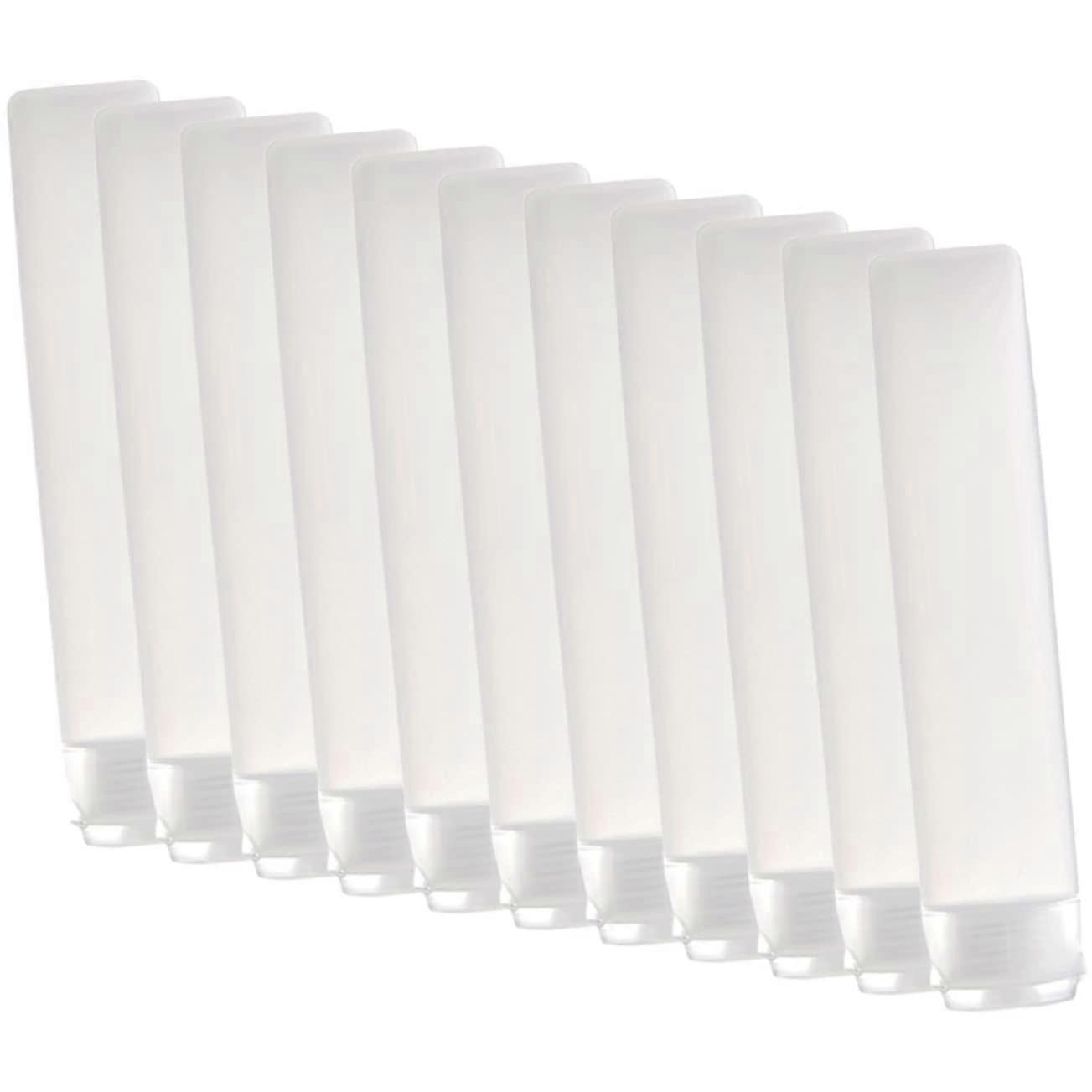 Airless Pump Bottles 10pcs Mini Travel Lotion Bottles Leakproof Refillable Squeeze Tubes for Travel