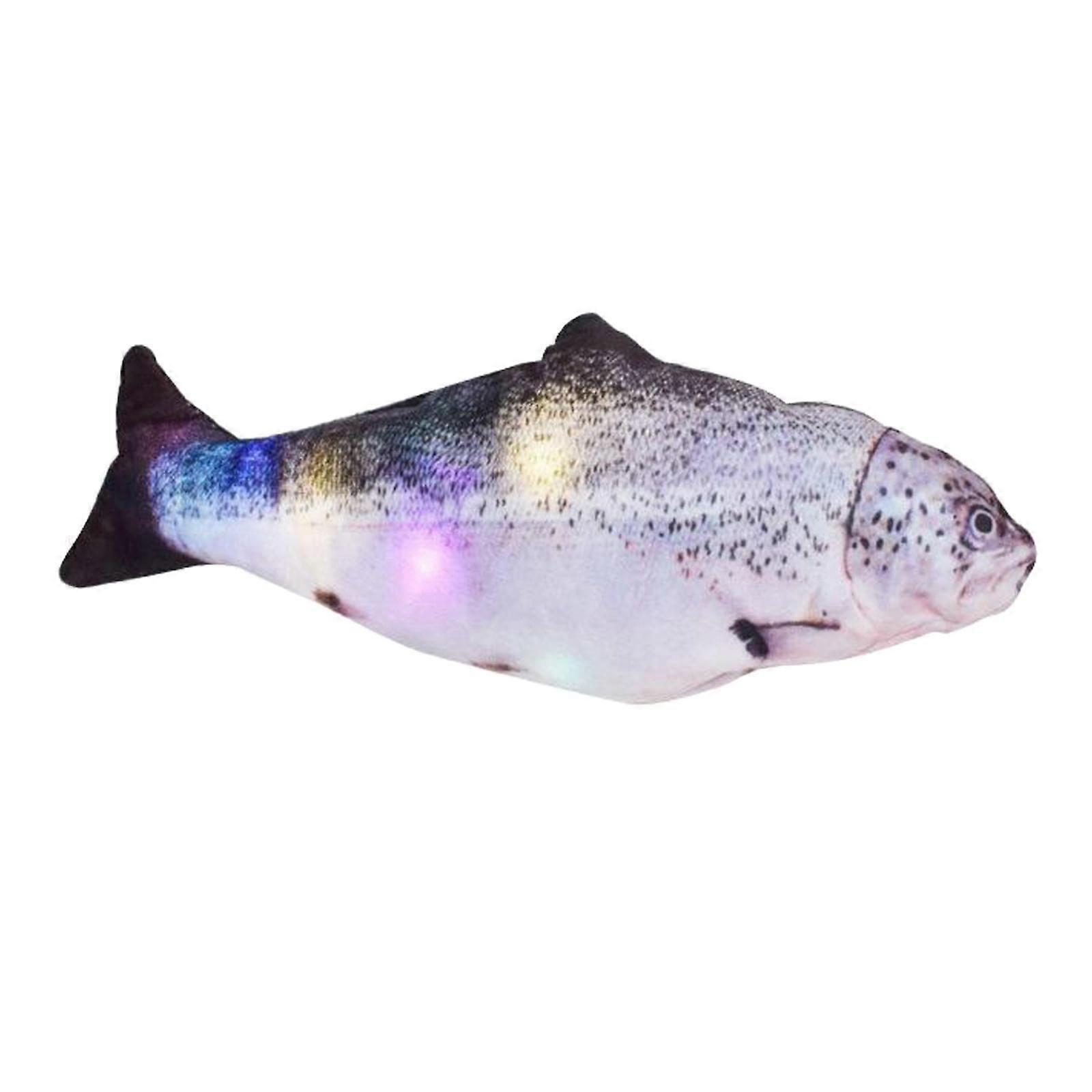 11" Moving Cat Kicker Fish Toy, Flopping Fish, Wiggle Fish Catnip Toys, Plush