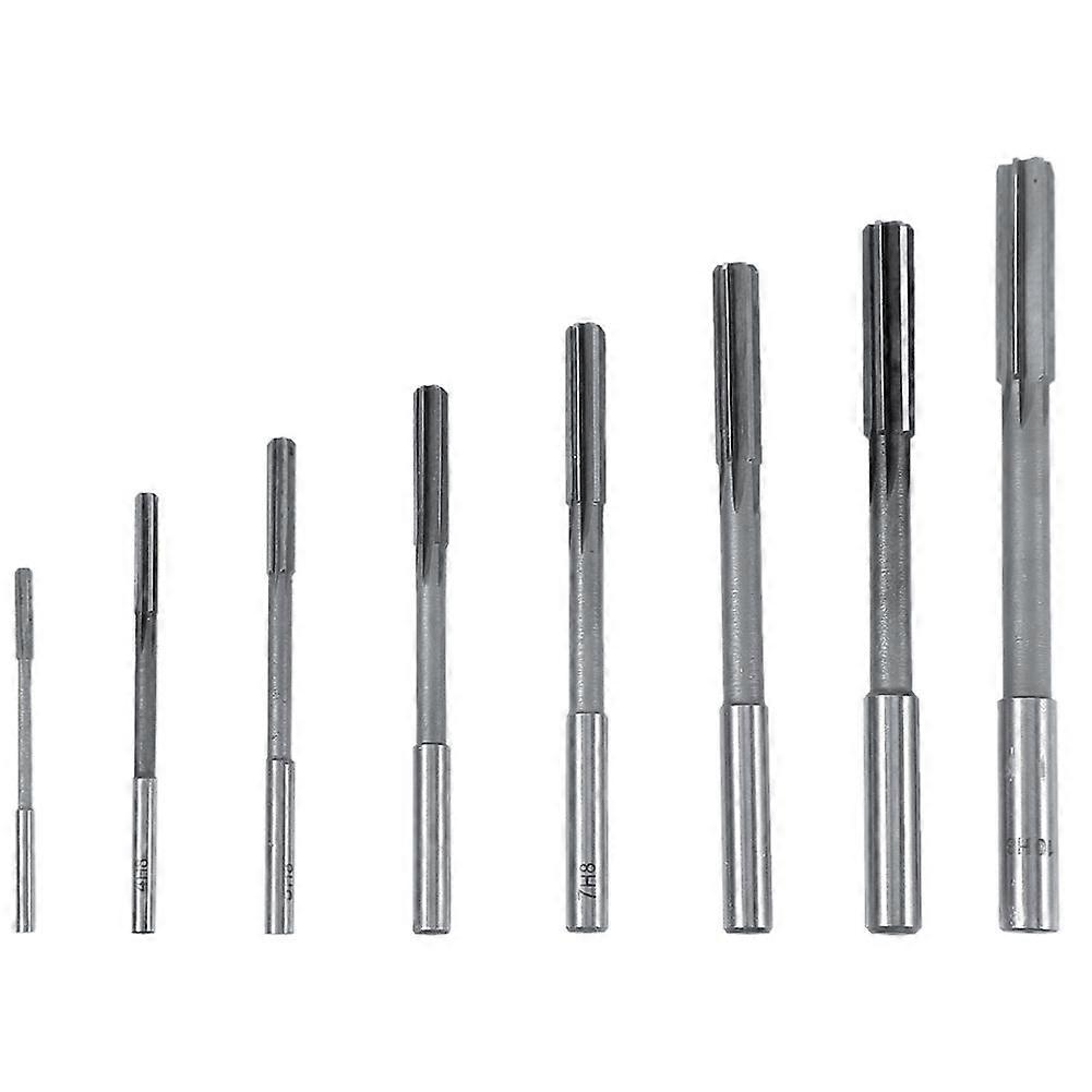 High quality H8 8-piece set of high-speed steel straight shank machine reamer