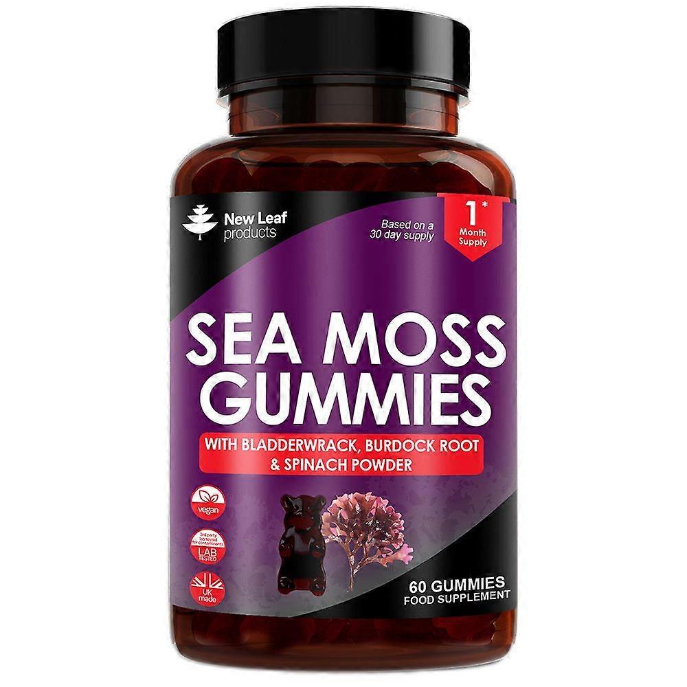New Leaf Products Sea Moss Gummies Vegan 60 gummies