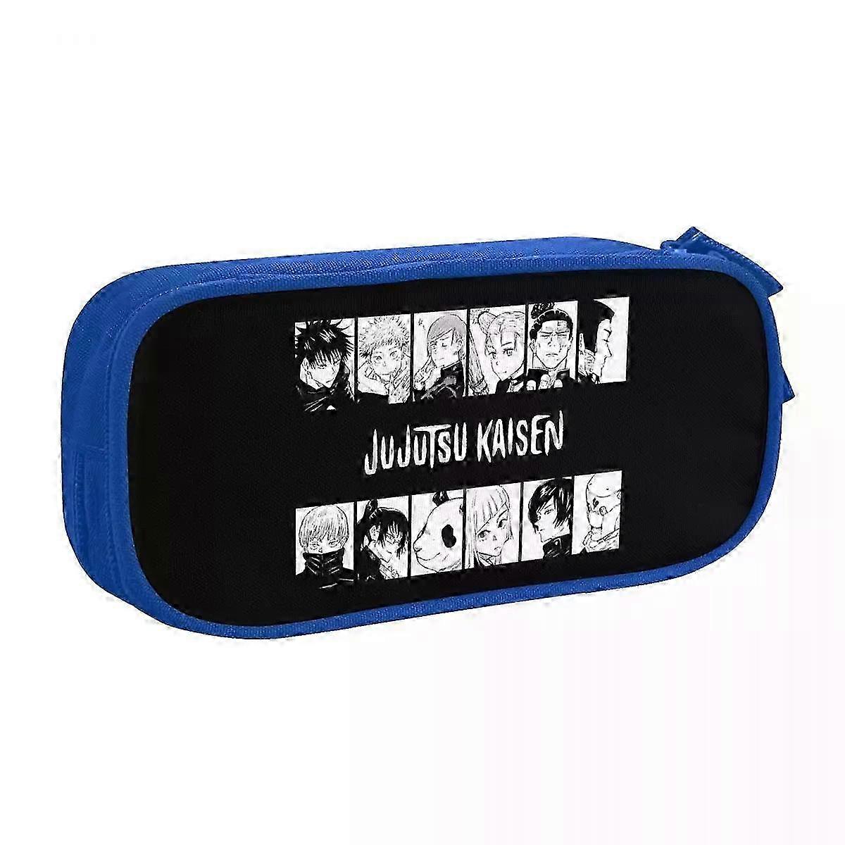 مقلمة تخزين كبيرة للطلاب ، تصميم ممتع يضم Gojo Satoru و Sukuna ، حقيبة صندوق قلم متعددة الاستخدامات لللوازم المدرسية
