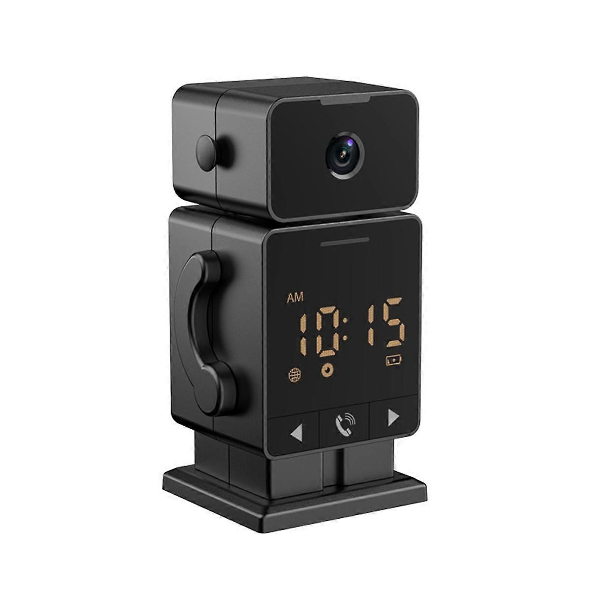 Mini Tuya Alarms Clock 3MP Wifi Security Camera Wireless Baby Monitor 2-Way Audio Compatible for Ho