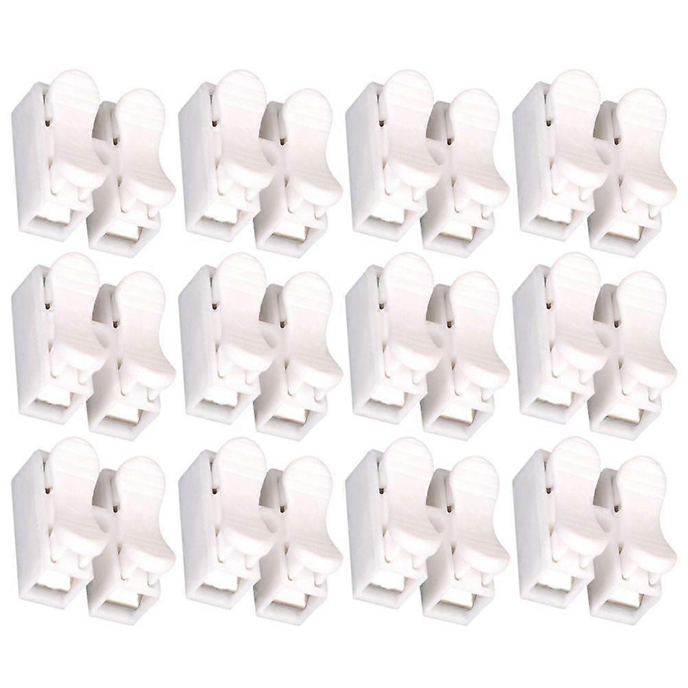 100pcs CH2 2P Quick Connector Spring Wire Connector Screw Terminal Barrier Block