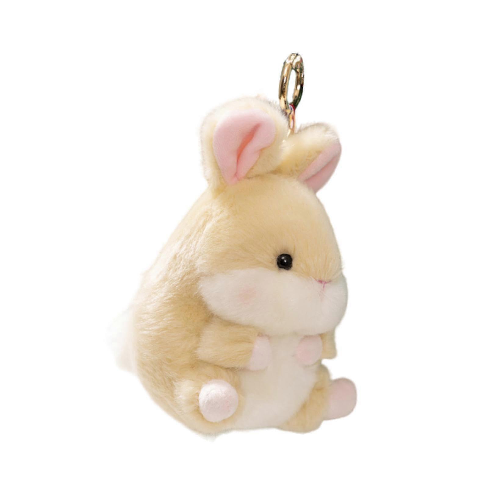 Cartoon Animal Keychain Doll Keychain Pendant Accessory Car Key Fob Novelty Soft Plush Key Chain Bunny