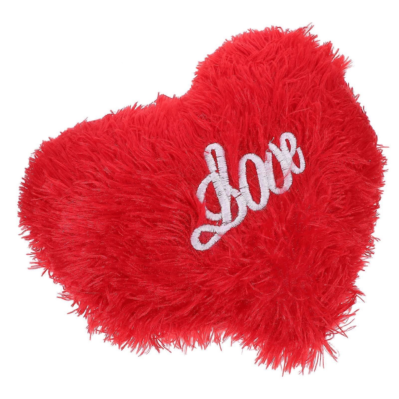 Soft heart throw pillows, enhancing ambiance in various settings