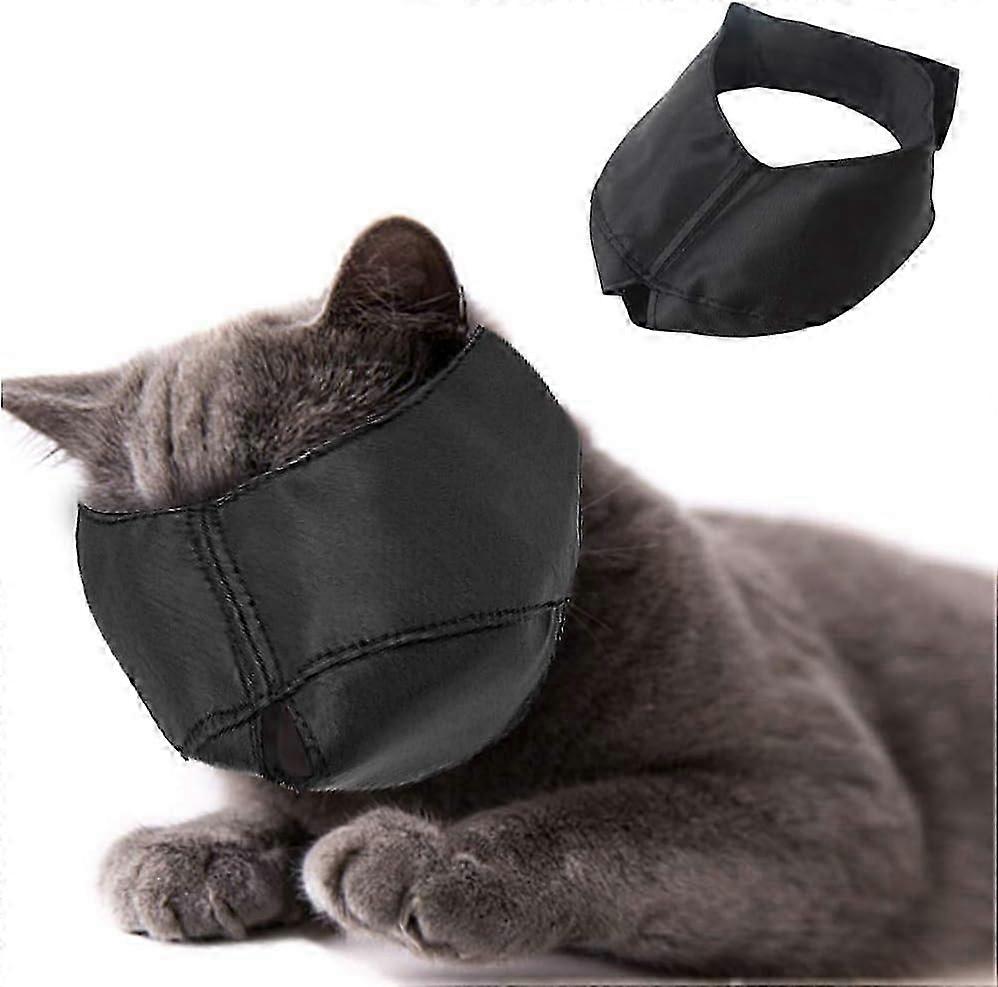 Nylon Cat Muzzle for Cat Grooming, Face Mask, Pet Grooming Tool, Scratch Prevention and Anti-Bite (M)