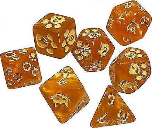 Kitten Polyhedral Tärningssats