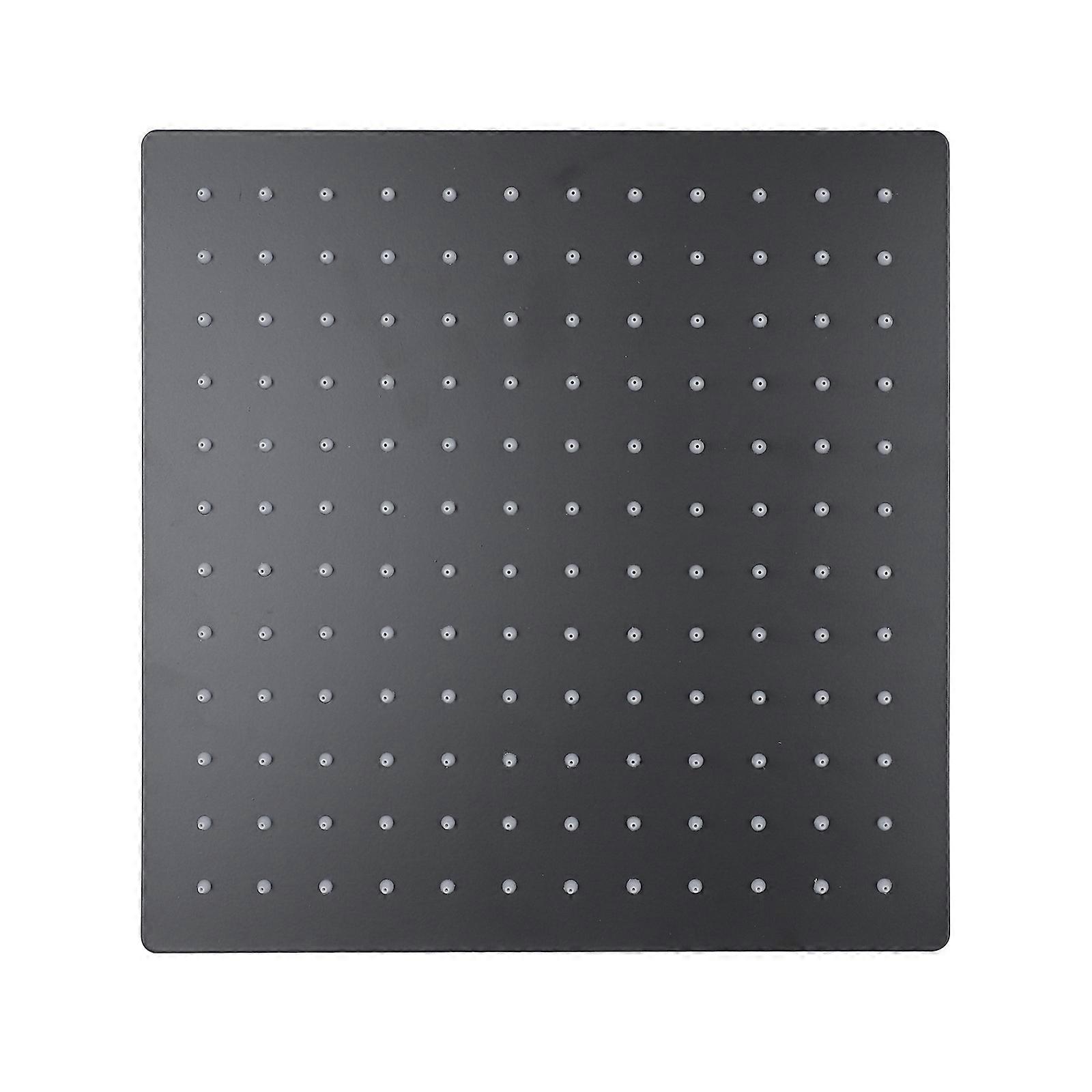 High Pressure Shower Heads Fixed Rainfall Bathing Method Square 12 Inches Stainless Steel 1Pack