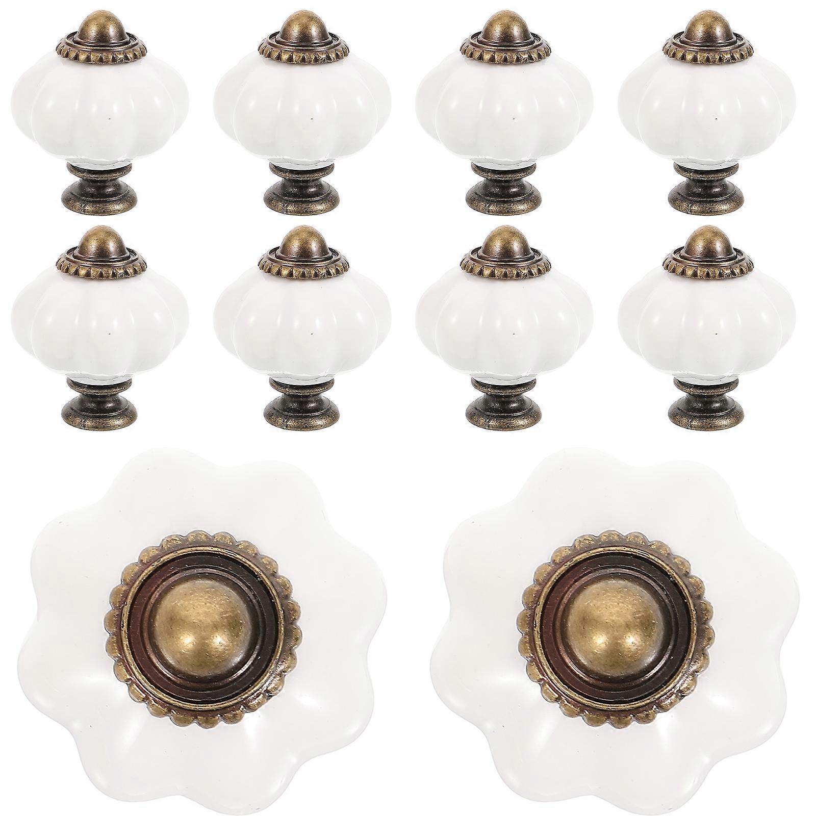 Crystal Drawer Knobs Cabinet Handle Home Decorative Furniture Pulls Assorted Color 10Pcs