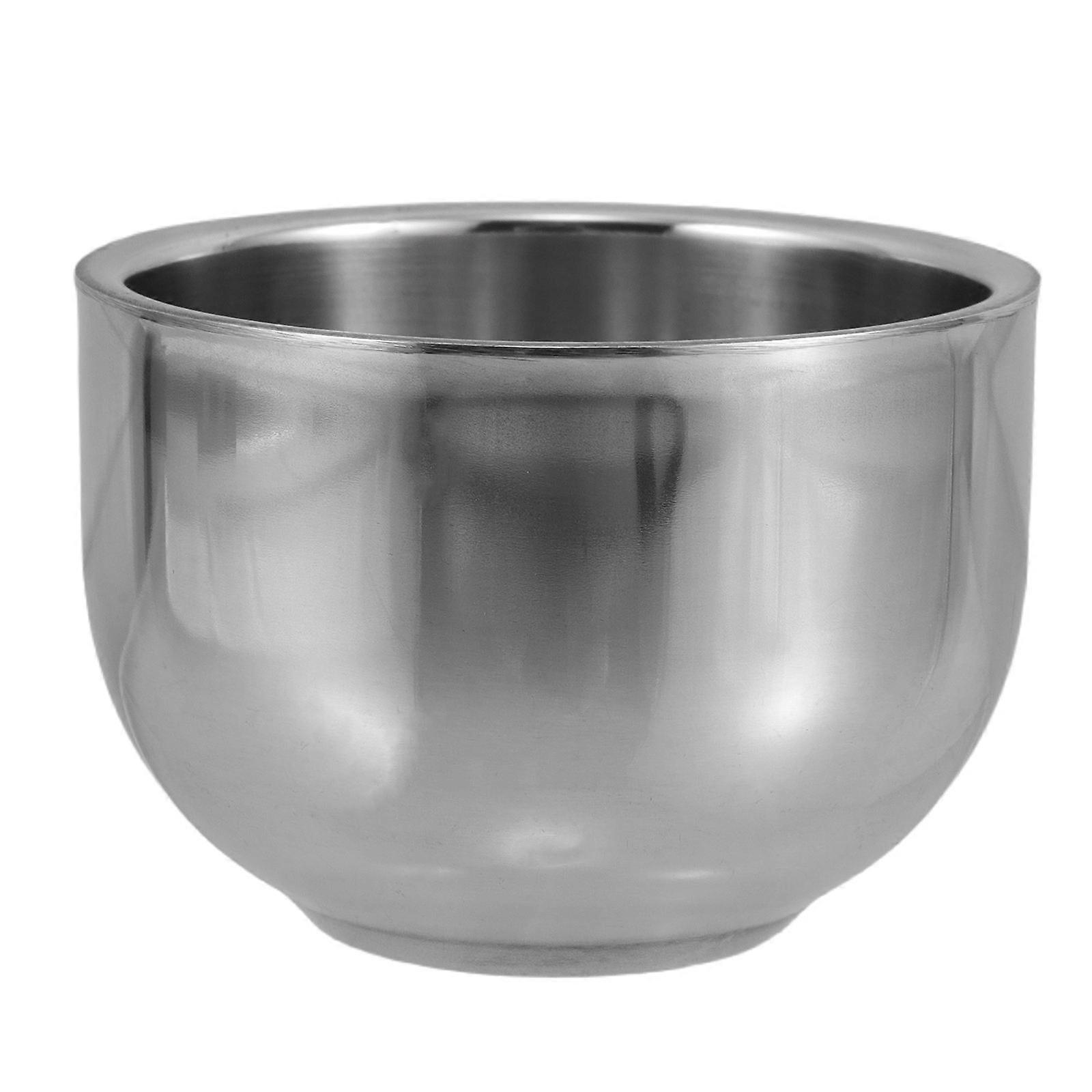 Double Layer Stainless Steel Shaving Bowl with Soap Holder – Travel Friendly Grooming Accessory for Brush and Soap Storage, Easy to Clean Design