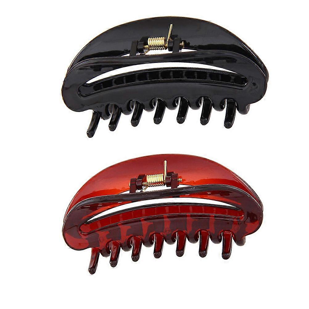 Adjustable AntiSlip Hair Claw Clips with Durable Plastic Resin Material for Decoration Assorted Color
