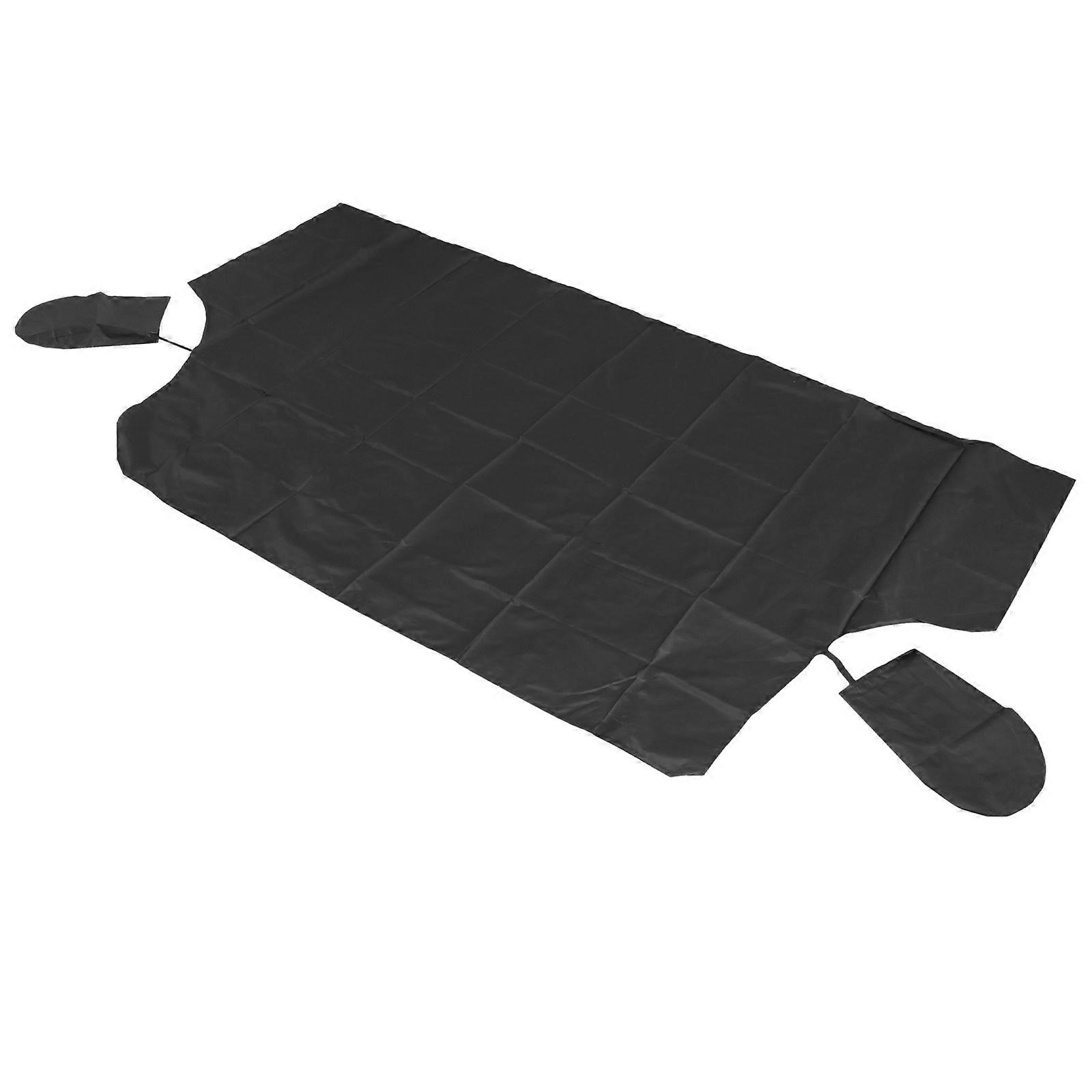 Car Windscreen Frost Protector All Weather Windshield Cover Winter Use 84.6x49.2 Inch Black 1Set