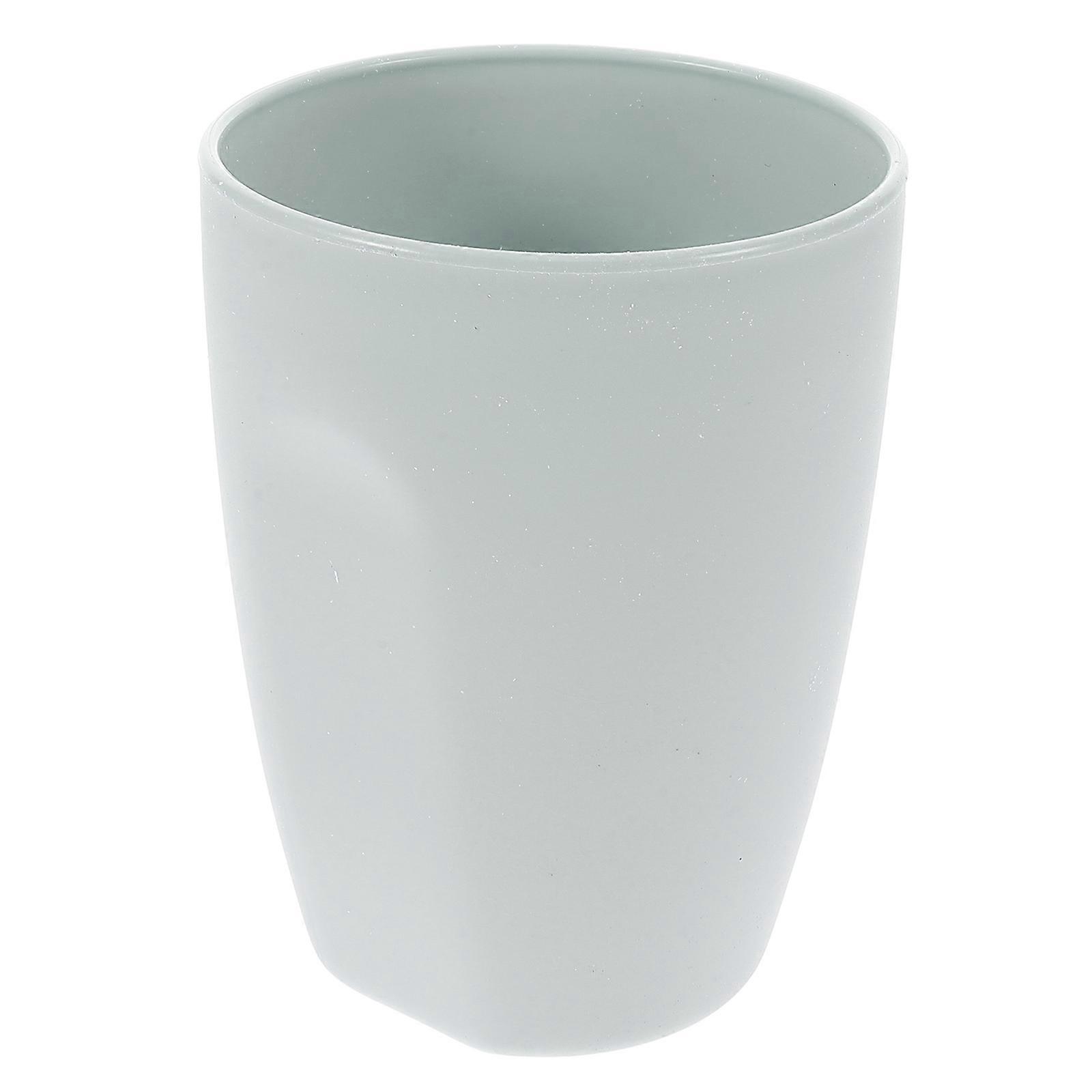 Bathroom Toothbrush Holders Plastic Toothbrush Cup Blue Round Shape For Daily Routine Brushing Teeth Drinking Water Various Users 1Pack