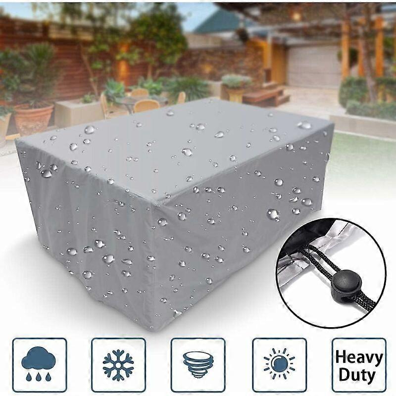 Cover for rectangular/square polyester garden furniture, (dimensions: 366 x 220 x 120
