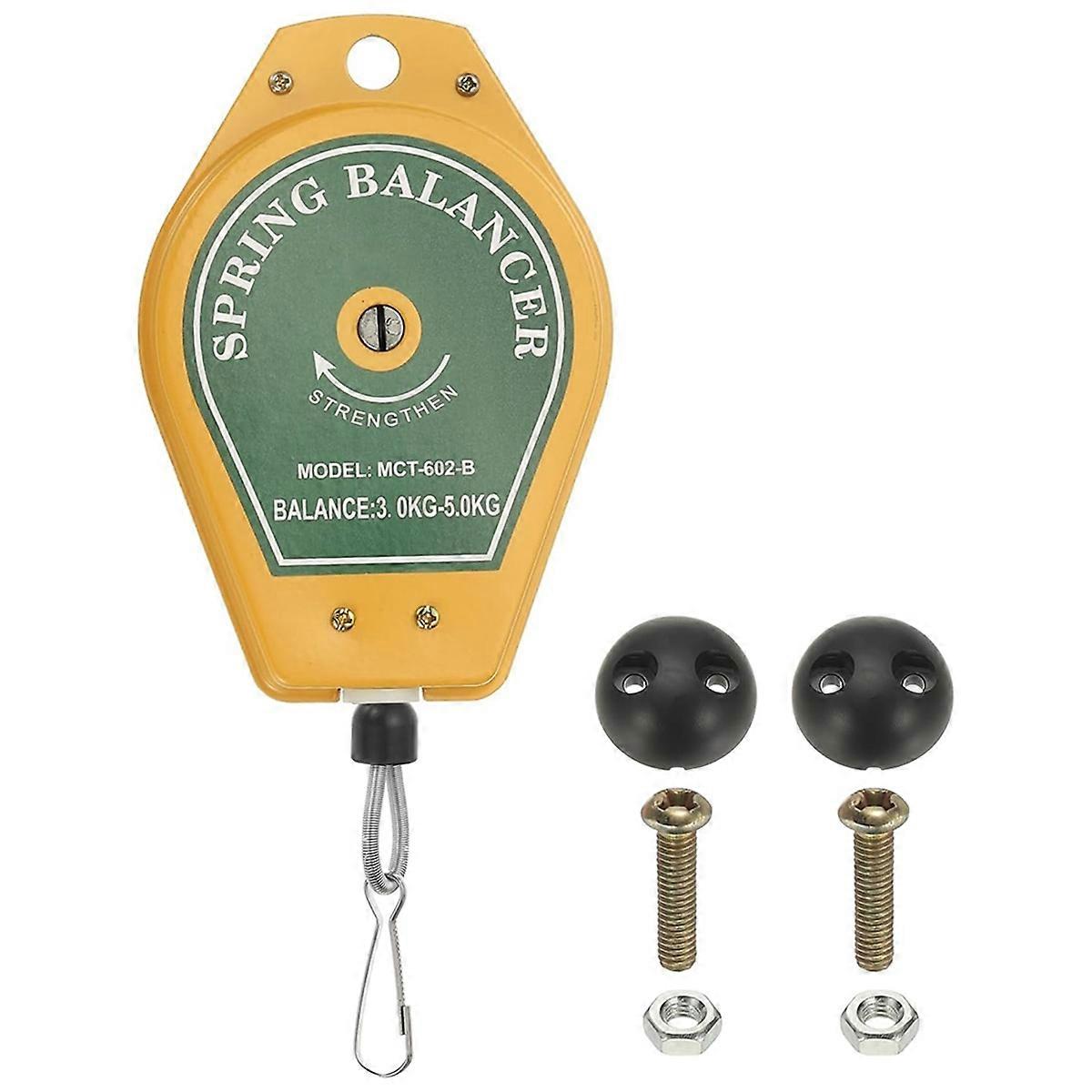 Retractable Spring Balancer, Bearing Spring Tool Load Balancer 4 Feet Adjustable Cable Retractor 6.