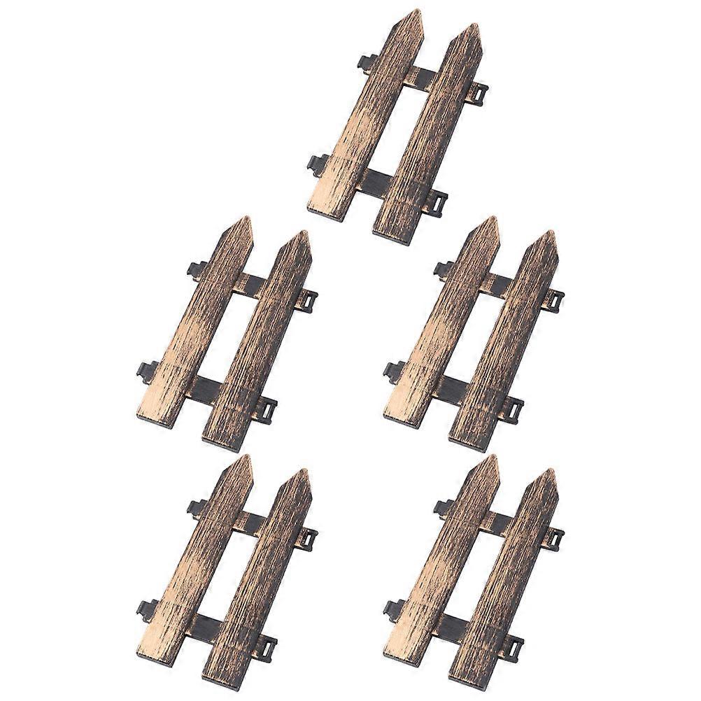 Fence Decorations Courtyard Fence Decor Dark Brown Spiky Style Simple Style 5Pcs