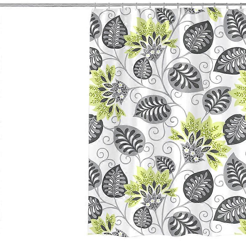 Shower Curtain,180x180cm Polyester,Machine Washable,Bathroom Bath Curtain,Flower Pattern