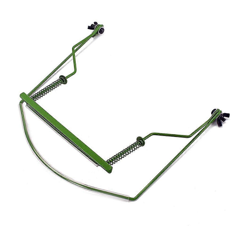 Support de manche d'harmonica à 10 trous, cadre métallique, support de harpe, modèle d'harmonica, accessoire d'orgue à bouche (vert)