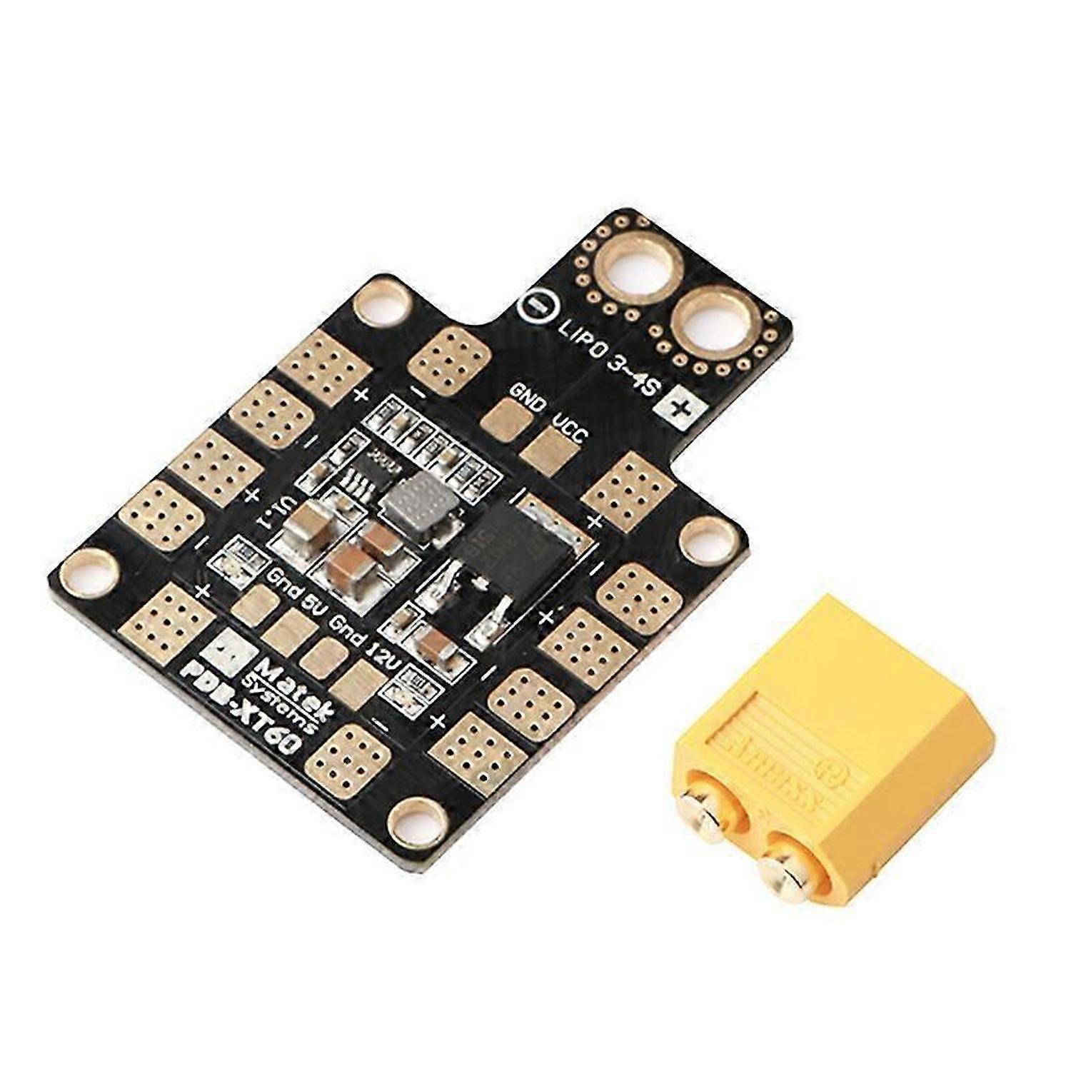 PDB XT60 Power Distribution Board BEC 5V 2A 12V 0.5A with XT60 Plug for DIY Quadcopter Output Suppor