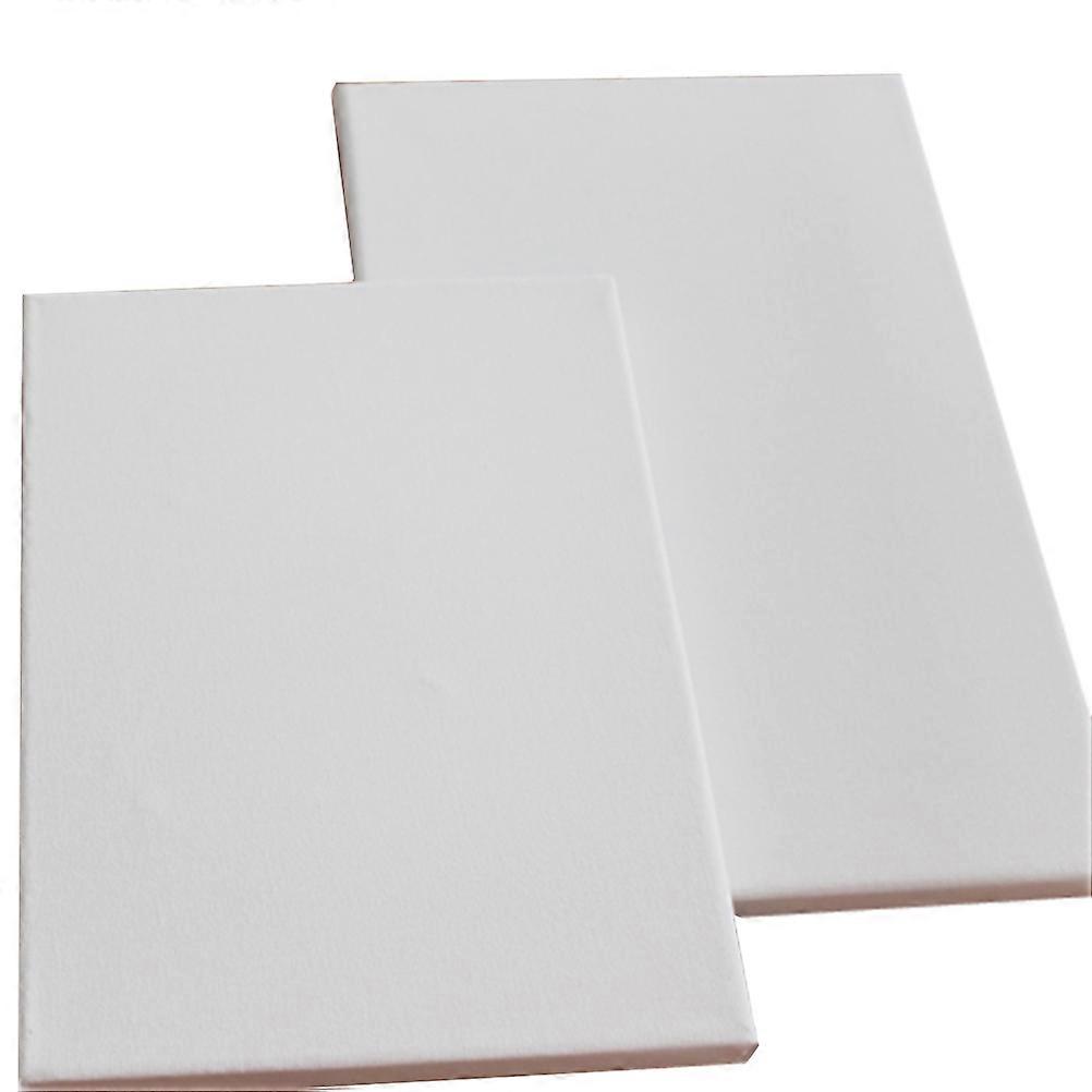 Oil Paint Canvas Stretched Canvas Square Shaped Cotton Wood For Artists 18x24cm White 1Pack
