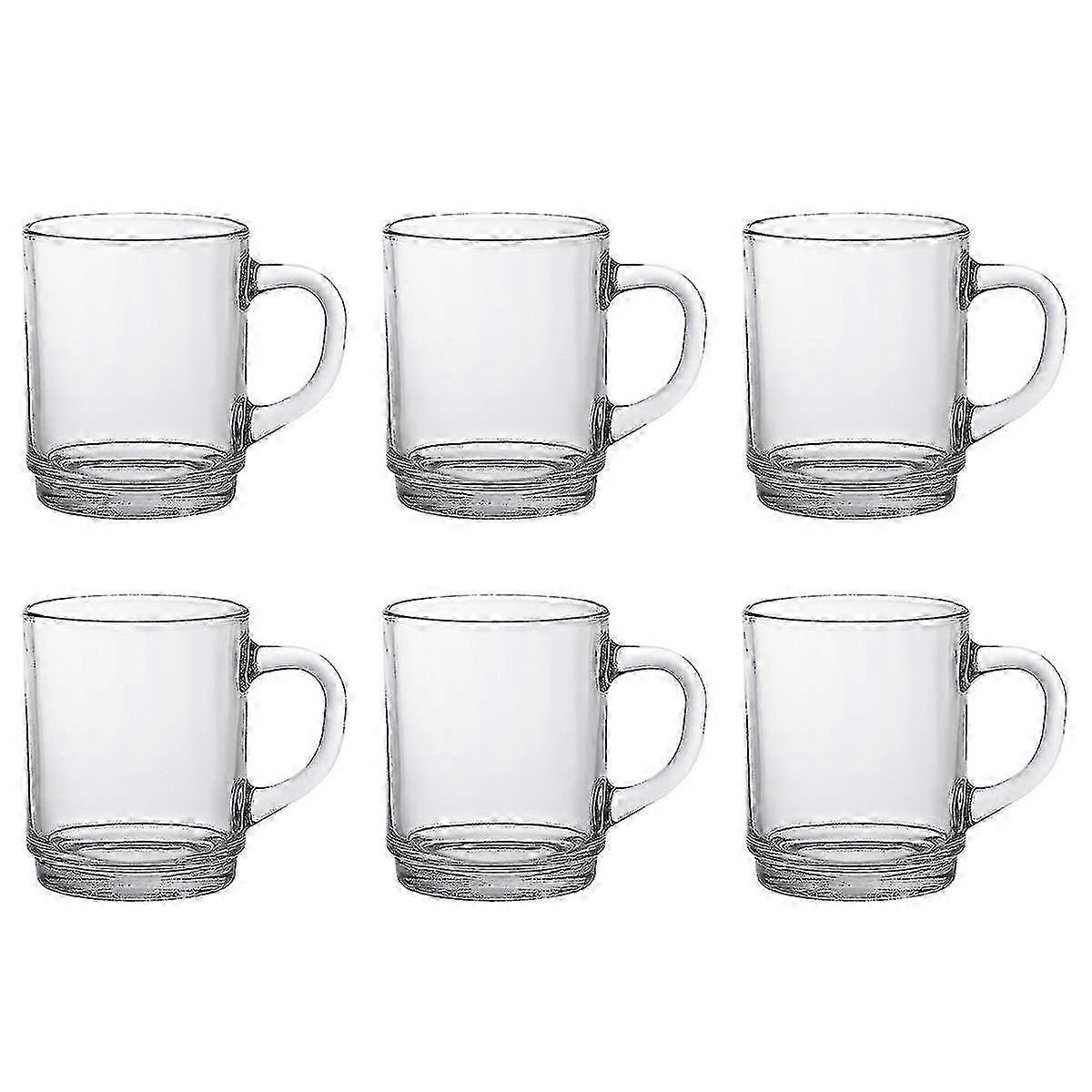 25-26 Duralex Set Of 6 Versailles Clear Mug 26cl-In stock