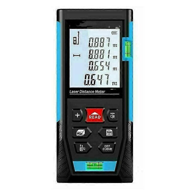50m Laser Rangefinder, Measures Volume and Distance, Pythagorean Function, Stores 99 Data Points, Mute Function, IP54