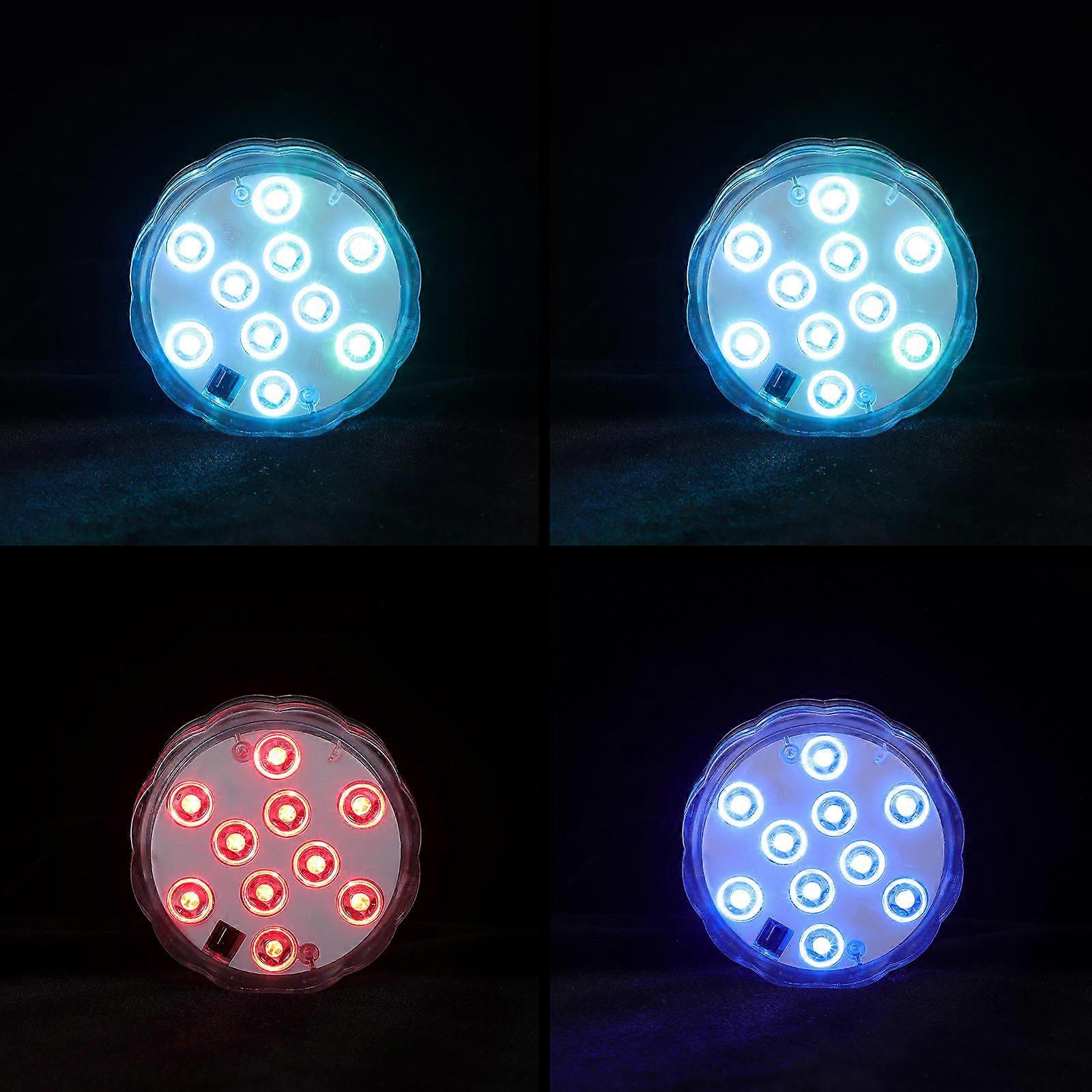 Swimming Pool Light Square Shape for Fountain Remote Control 4Pcs