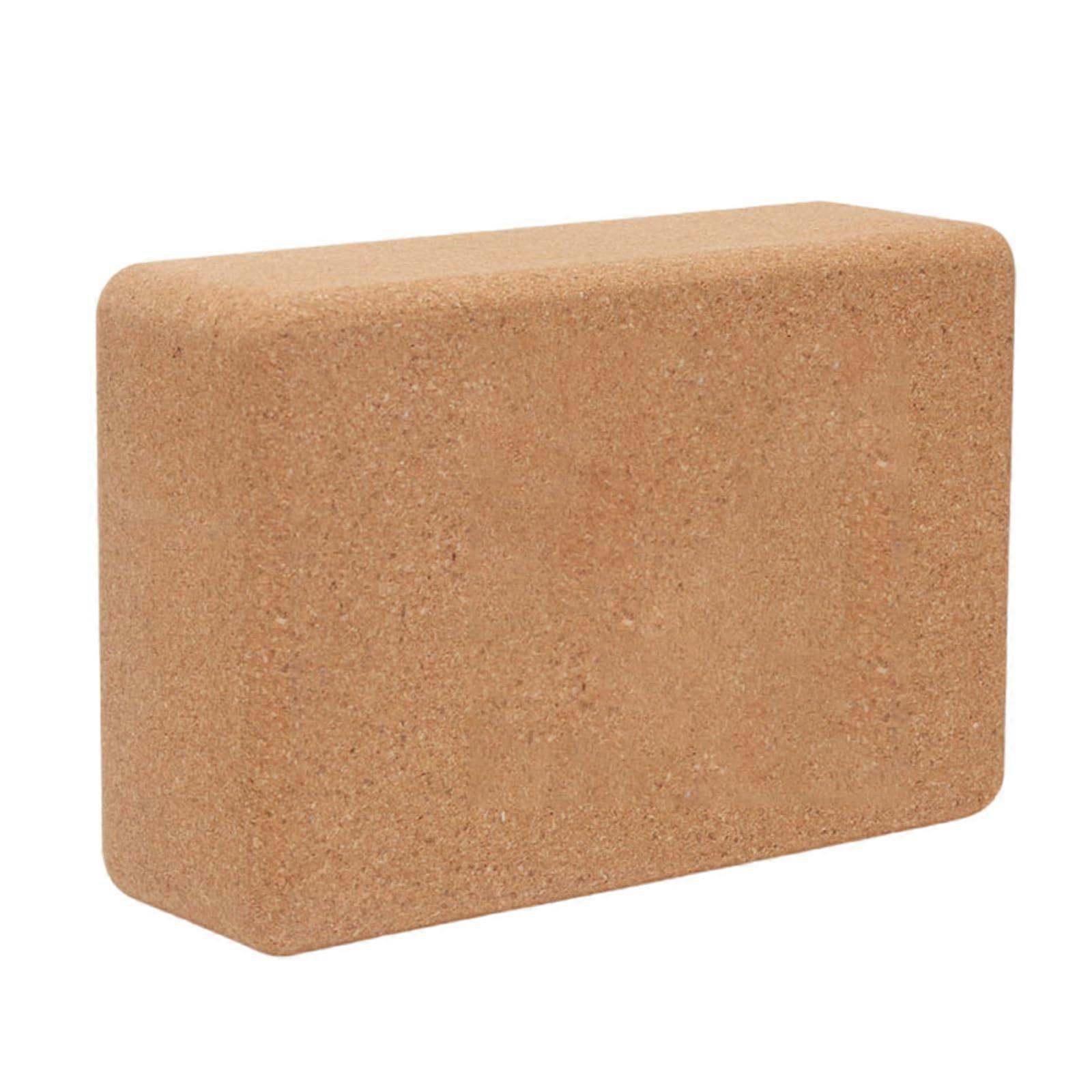 Pilates Block - Cork Material, Lightweight, Non-Slip Design for Stretch Training and Yoga Sessions