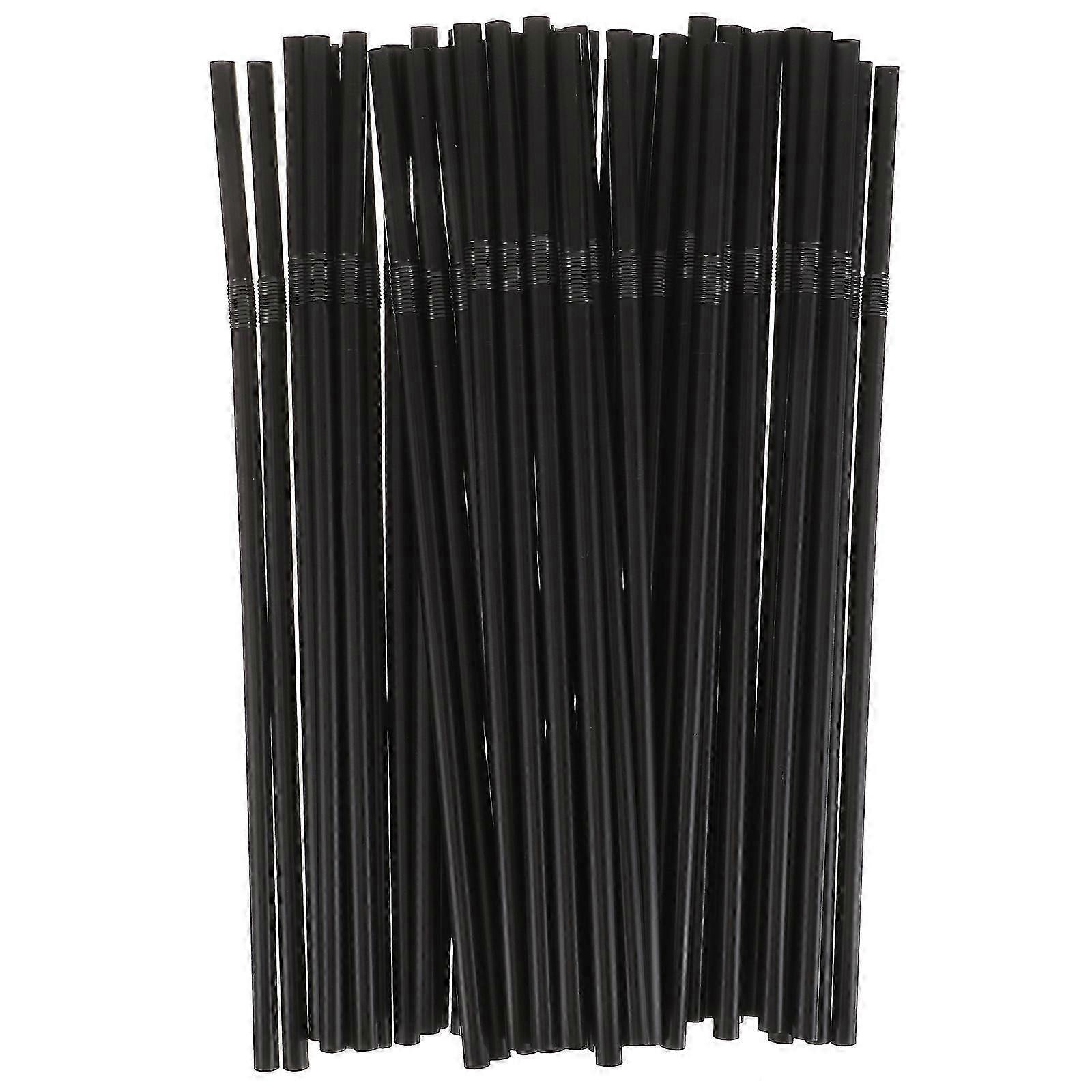 500Pcs Disposable Drinking Straws Plastic Straws Disposable Coffee Straws Multi-function Straws