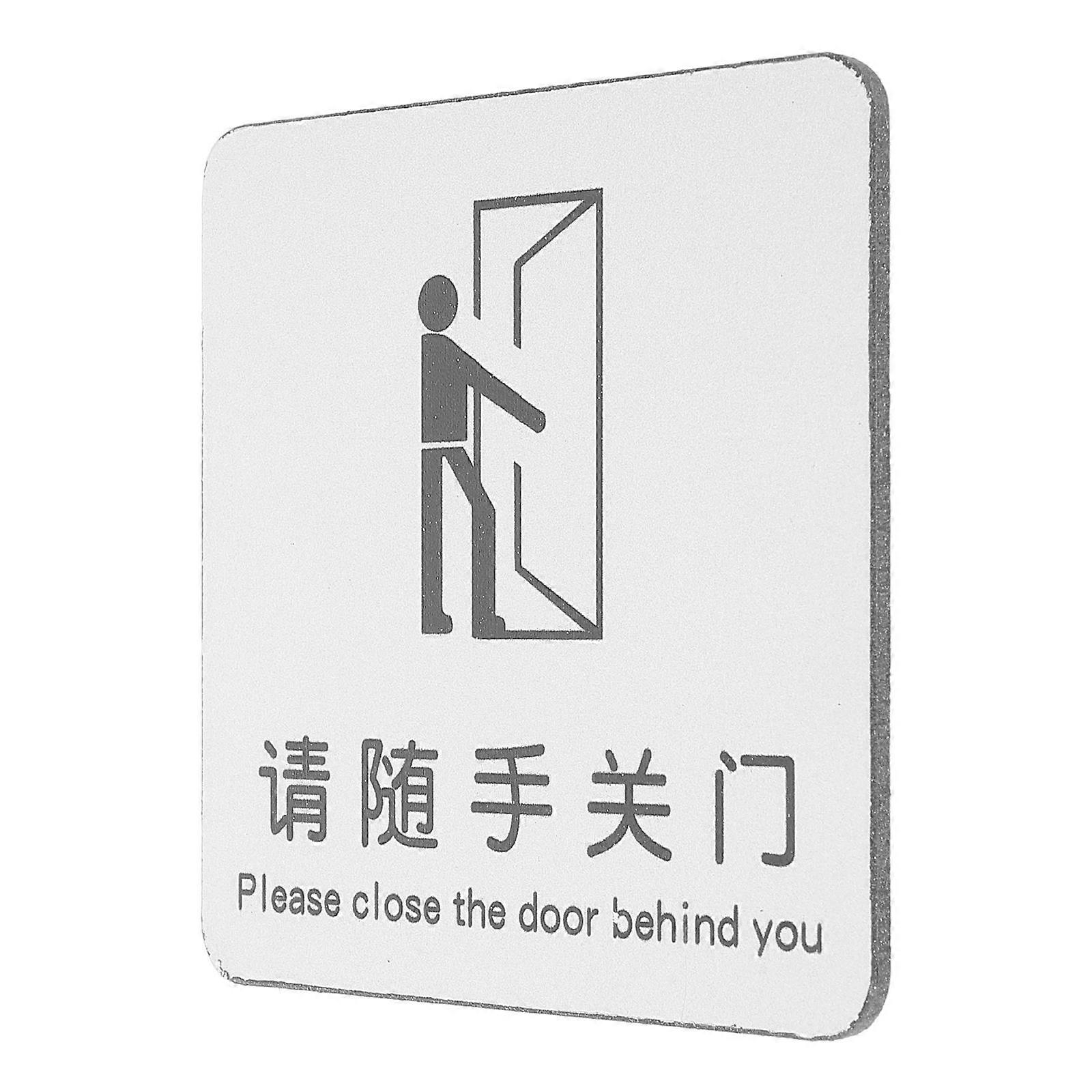 Office Closed Sign For Door General Users 9.70X9.70X0.30CM 1Set