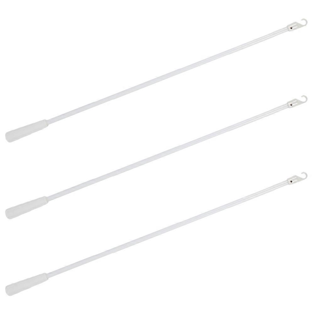 Window Curtain Rod Blind Wand Vertical Blinds Rod With Hook Homeowners Tilting And Opening Vertical Louver 3Pcs
