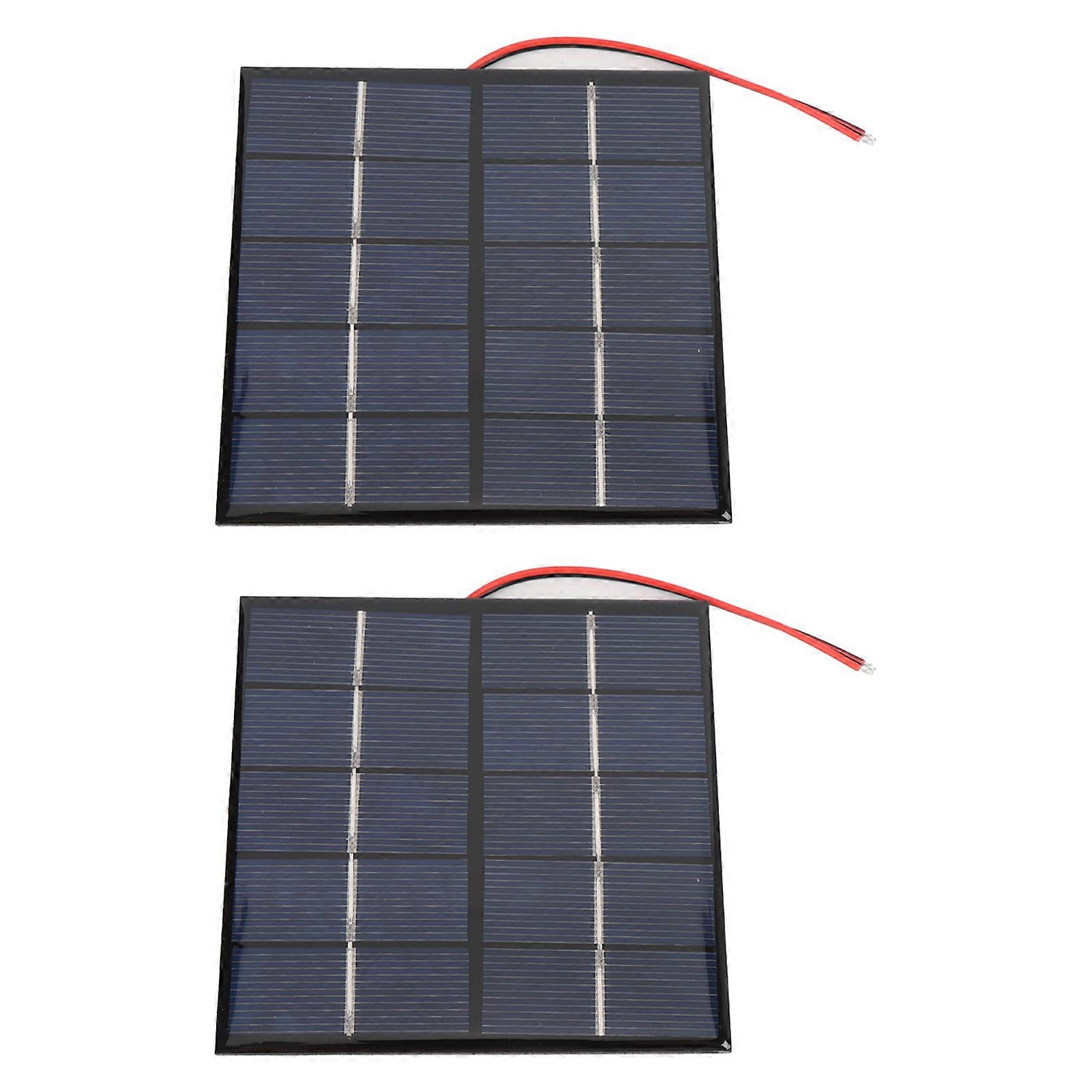 2PCS 1.2W 5V Solar Panel for DIY Projects: Charge Phones, Tablets & Cameras Anywhere
