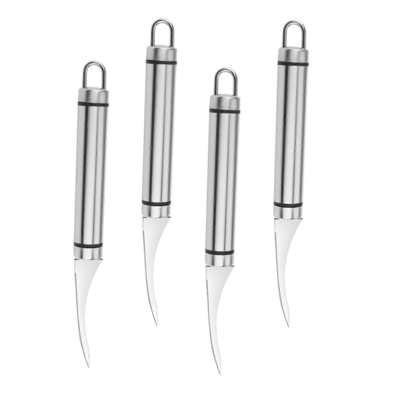 304 Stainless Steel Shrimp Peelers Set with Scraper (Silver)