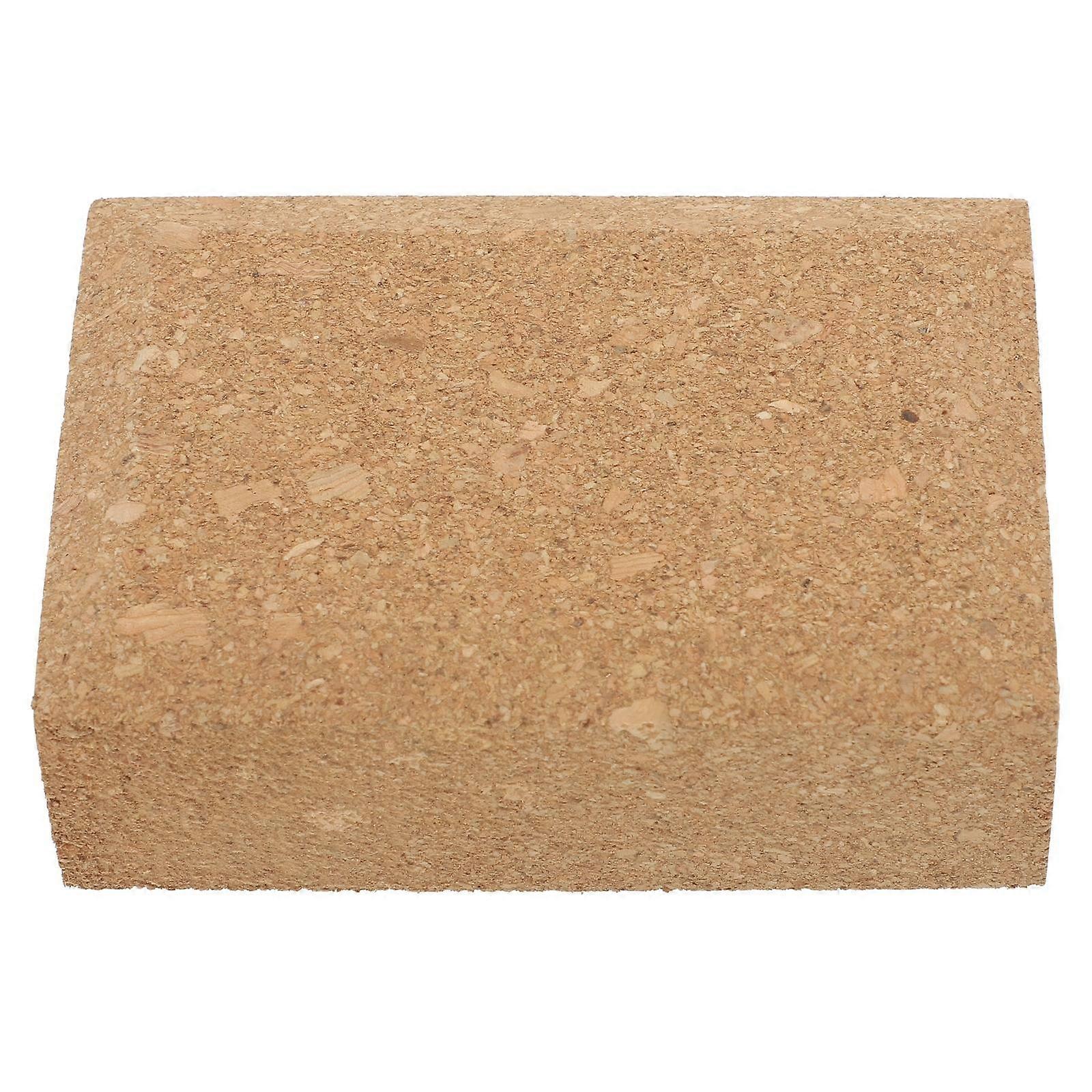 Square Wedge Sanding Block for Craft Durable Oak Wood Grinding Tool for Polishing Edges and Corners