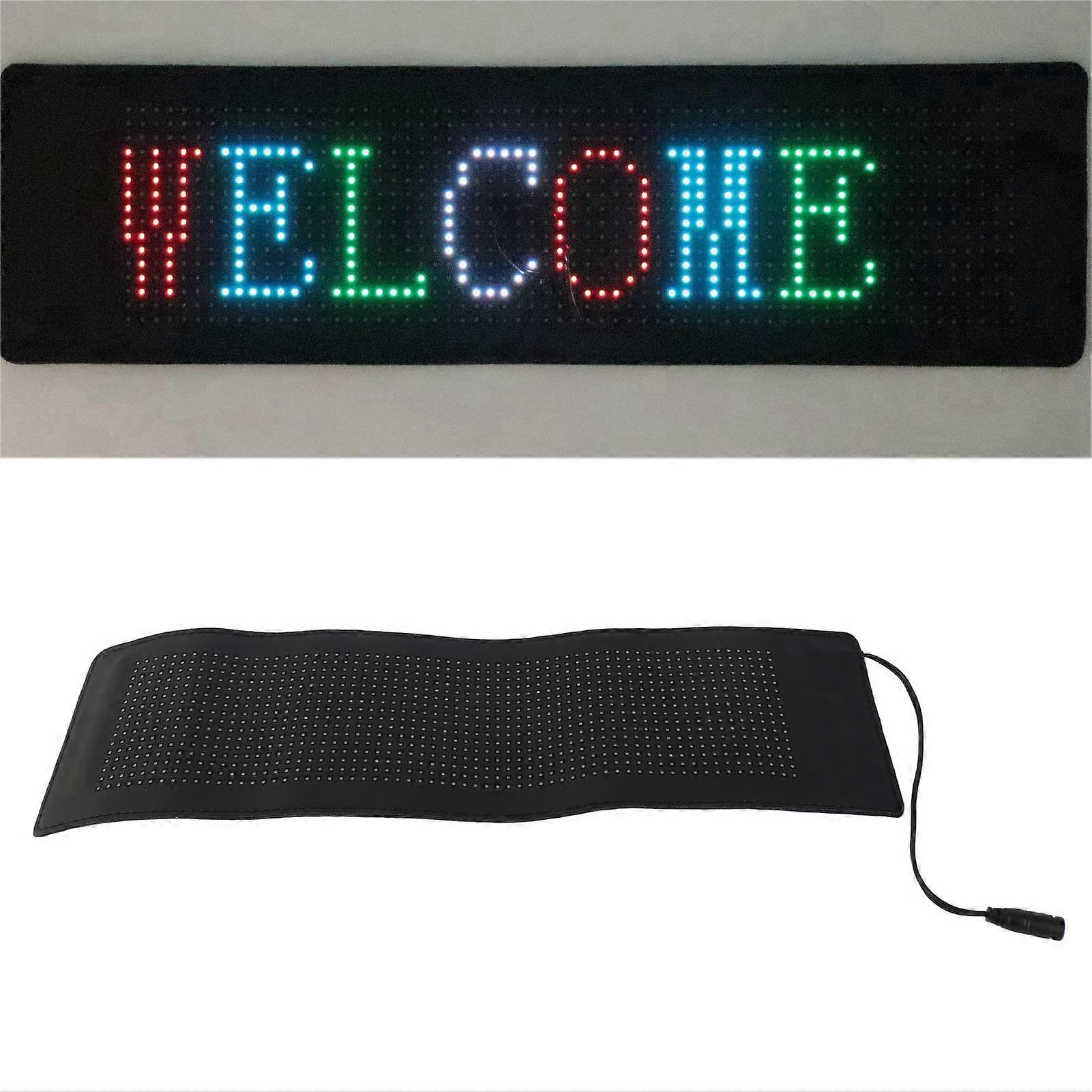 Flexible LED Store Sign USB 5V Bluetooth App Control Custom Text Pattern Animation Programmable Huge Bright Advertising 