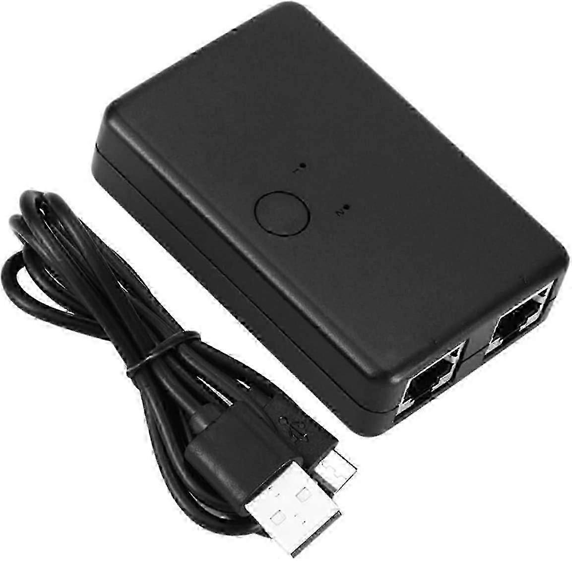 2 Port RJ45 Network Switch Computer Intranet Ethernet Network Splitter Adapter