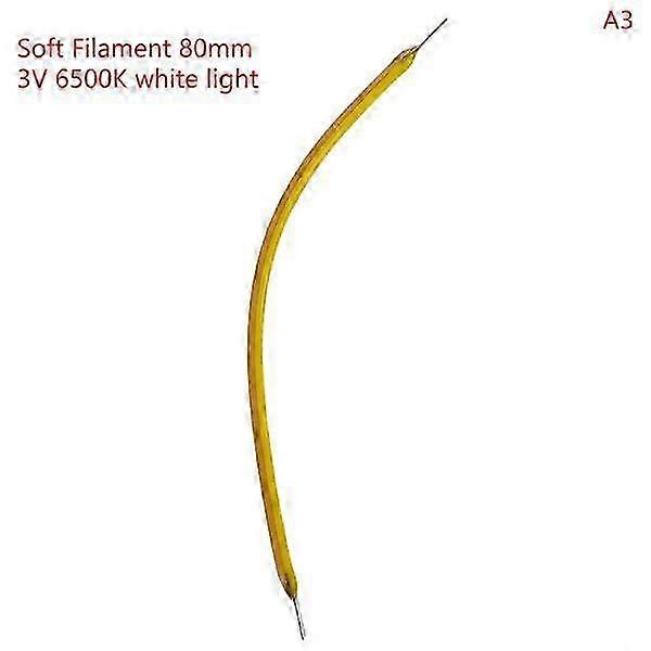 5ks 80 mm mäkké LED flexibilné vlákno 3V príslušenstvo k žiarovkám
